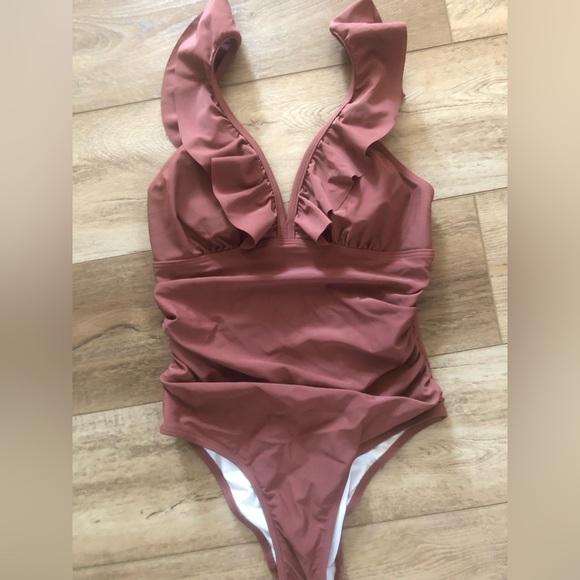 Rose Frilled Swimsuit main image 1